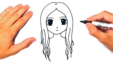 dibujo animado chica|Como dibujar anime .